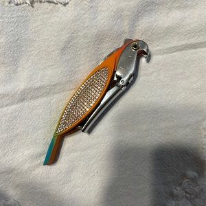 Swarovski Crystal Parrot Corkscrew Bottle Opener